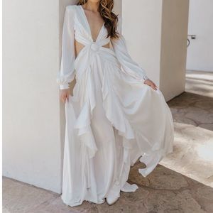 Untamed Petals Positano Cut Out Maxi